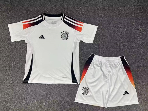 Youth White Germany Custom Soccer Jersey Suit